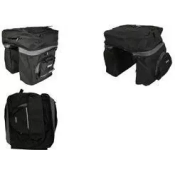 FISCHER Fahrradtasche Schwarz 17L 86245:FISCHER