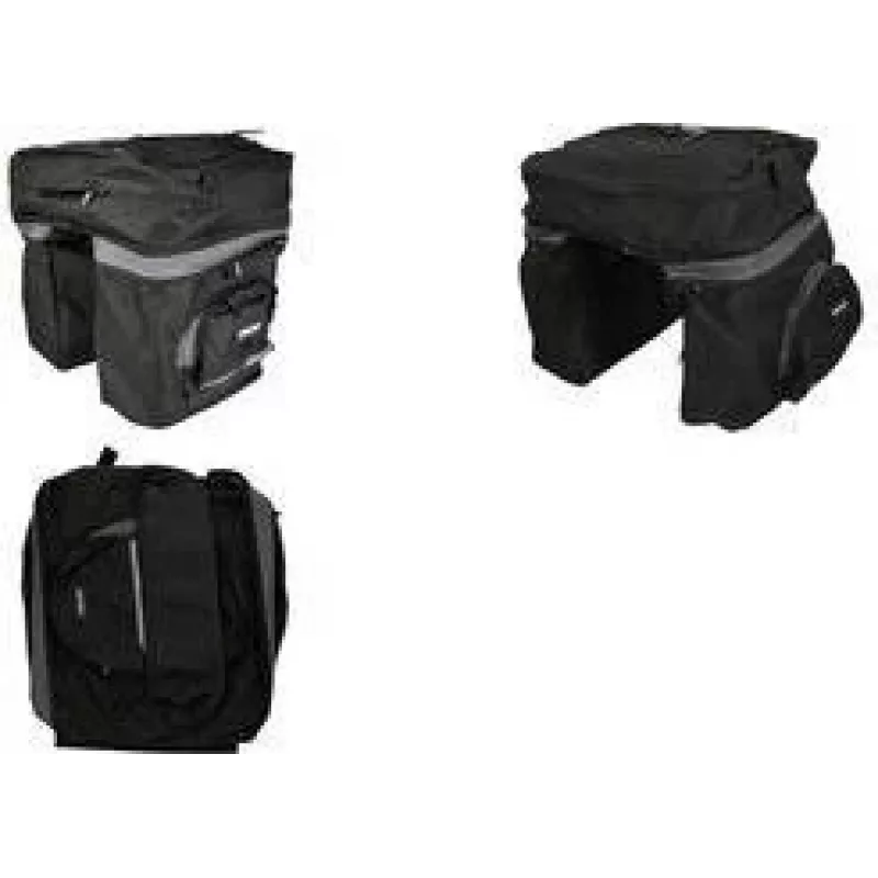 FISCHER Fahrradtasche Schwarz 17L 86245:FISCHER