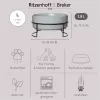 Ritzenhoff & Breker TARO Napf-Set 1,8L Grau Steingut Keramik 450484