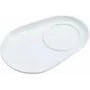 Ritzenhoff & Breker BIANCO Ovale Porzellan-Untersetzer, 125 x 180 x 20 mm, Weiß, 6 Stück 425895