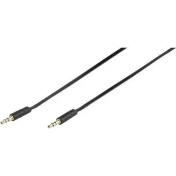 Vivanco 46/10 03FG Audio-Verbindungskabel 3,5mm Klinke auf 3,5mm Klinke 0,3m Schwarz 46130