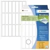 HERMA Movables 10606 Selbstklebende Papieretiketten, Mattweiß, 13 x 50 mm, 672 Etiketten (32 Blatt x 21), Rückstandsfrei ablösbar