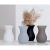 Ritzenhoff & Breker ANNALENA Graue matte Glas konische Blumenvase, 180 mm 816723