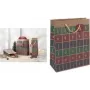 SIGEL GT044 Weihnachtsgeschenktasche mit Ausstanzung, Klein, Brauner Kraftkarton 157 g/m², 1 Stück