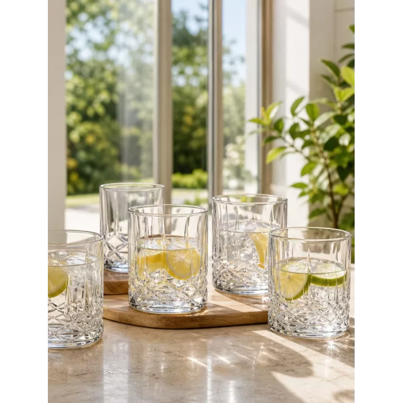 Ritzenhoff & Breker Capri Whiskyglas 350 ml, spülmaschinenfest, Kristall-Look 822052