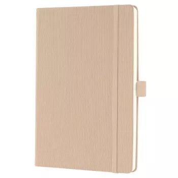 SIGEL Conceptum Notizbuch A5 kariert Beige Hardcover mit Softwave-Struktur CO650