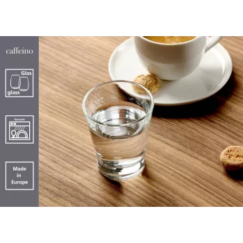 Ritzenhoff & Breker CAFFEINO Espressogläser-Set, 90 ml, klares Glas, 6 Stück 824520