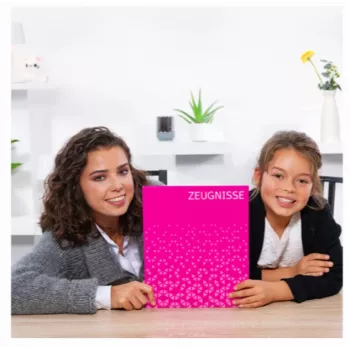 HERMA Zertifikat-Ringbuch A4 Rosa Karton 2 O-Ringe 25 mm Rücken 35 mm 20173