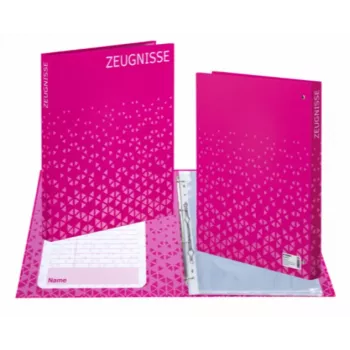 HERMA Zertifikat-Ringbuch A4 Rosa Karton 2 O-Ringe 25 mm Rücken 35 mm 20173