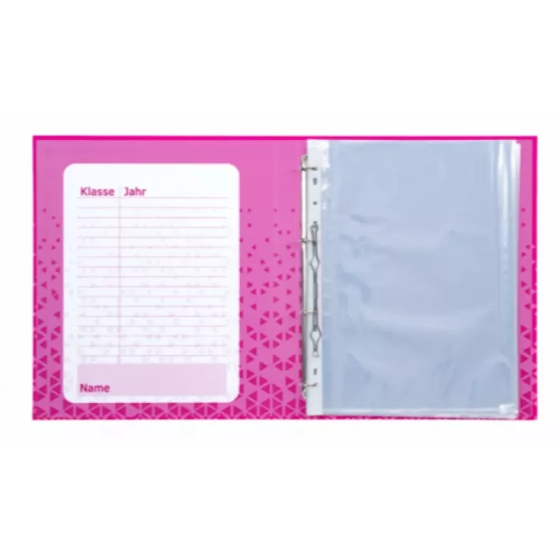 HERMA Zertifikat-Ringbuch A4 Rosa Karton 2 O-Ringe 25 mm Rücken 35 mm 20173