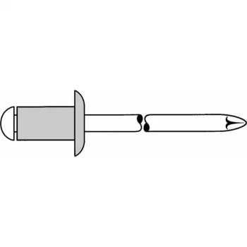 GESIPA Blindniet Domkopf 3 x 7 mm Aluminium/Stahl 500 Stück (6300146)