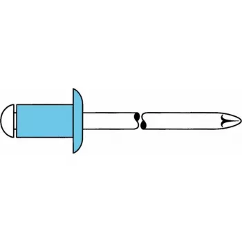GESIPA Blindniete Edelstahl A2 5x8mm Flachrundkopf Klemmbereich 2-4mm (6330924) 6330924 LEGIERUNGSZUSCHL