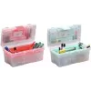 allit McPlus Clear 16 Aufbewahrungsbox, Polypropylen, Transparent mit roten Verschlüssen 416411