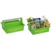 allit McPlus Carry Jardinier Werkzeugkorb, Grün, Ergonomischer Aluminiumbügelgriff, 2 Große Fächer, 1 Stück (8500906006)
