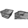 FISCHER PLUS Safe Fahrradheckkorb, feinmaschiger Stahldraht, Schwarz, 24 L, 10 kg 50655