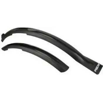 FISCHER Fahrrad-Schutzblech-Set 26-29 Zoll (66,04 - 73,66 cm) Langlebiger Kunststoff mit Seitenversteifung 30763