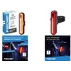 FISCHER FAHRRAD LED Fahrrad-Rücklicht, wiederaufladbar, Schwarz/Rot 50089:FISCHER