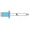 GESIPA Blindniet Edelstahl A2 3x6 mm Flachrundkopf Klemmbereich 1-3 mm (6330134)