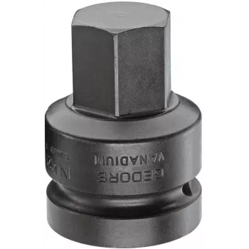 GEDORE 1 inch Antrieb 27 mm Sechskant-Schlagschrauber-Steckschlüssel, 60 mm Länge, phosphatiert 1956582