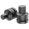 GEDORE 1 inch Antrieb 27 mm Sechskant-Schlagschrauber-Steckschlüssel, 60 mm Länge, phosphatiert 1956582