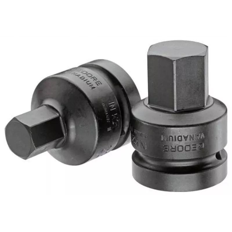 GEDORE 1 inch Antrieb 27 mm Sechskant-Schlagschrauber-Steckschlüssel, 60 mm Länge, phosphatiert 1956582