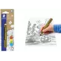Staedtler Noris Junior Graphitstift - 2B, Schwarz/Gelb gestreift, runder Schaft, Einzelstück 141-2B BK