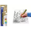 Staedtler Noris Junior Graphitstift - 2B, Schwarz/Gelb gestreift, runder Schaft, Einzelstück 141-2B BK
