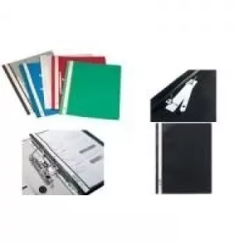 DURABLE 258010 Schnellhefter mit Heftmechanik A4+, grau, 25er-Pack