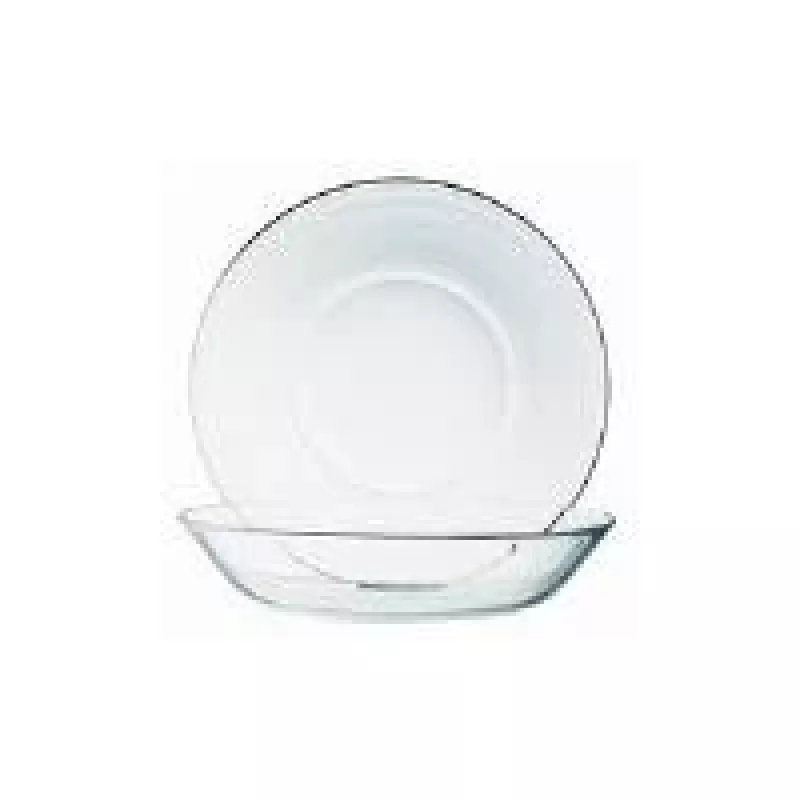 Esmeyer Cosmos Dessertteller aus Hartglas 140 mm, 12er-Set (410-007)