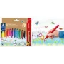 STAEDTLER Noris jumbo Fasermaler, 3,0 mm, Dreikant, waschbar, Vorteilspackung mit 10 328-B C10P