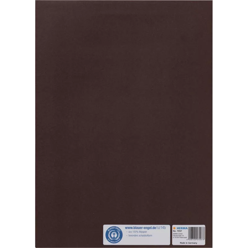 HERMA Umschlag für Hefte A4 braunes Papier 214 x 300 mm 1 Stück 7097