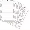DURABLE Einstecketiketten A4 210 x 297 mm, 10 Blatt, Weiß, Karton 170 g/m², Laser/Tintenstrahl 485602