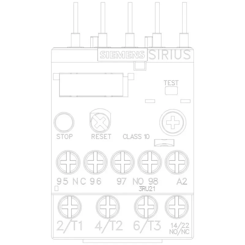 SIEMENS SIRIUS 3RU21 Thermischer Überlastschutz 1,8-2,5A S00 Schraubklemmen 3RU21161CB0