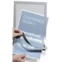 DURABLE DURAFRAME A6 Selbstklebender Informationsrahmen, Silber, 2er-Pack