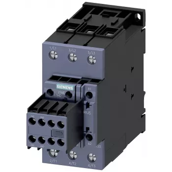 SIEMENS Schütz AC-3 22kW/400V 2NO+2NC 230V AC 50A S2 Schraubklemmen (3RT20361AP04)