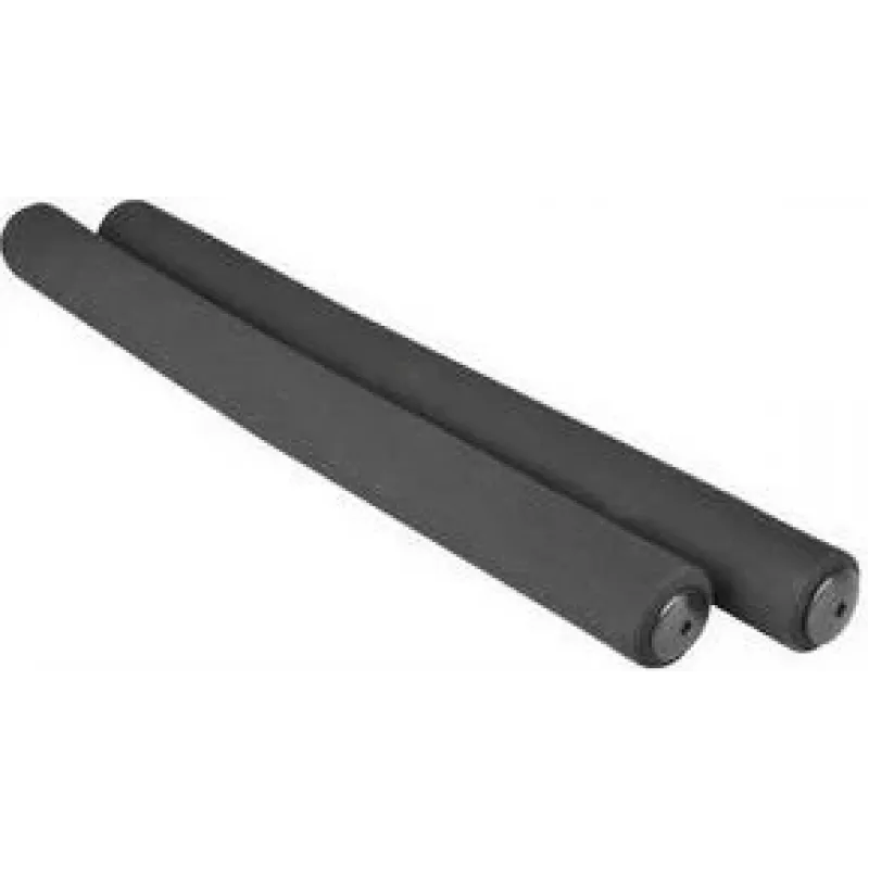 FISCHER Weiche Fahrradgriffe, Schwarz, 1 Paar, 125 mm, stoßdämpfend 85756