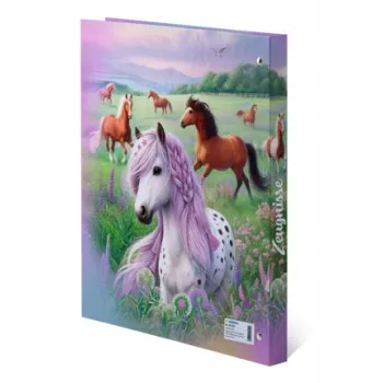 HERMA Zeugnisringbuch Pferdewelt, DIN A4 aus stabilem Karton, stabiles Cover, komplett bedruckt, - 1 Stück (20159)
