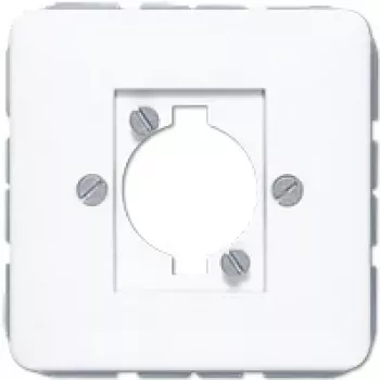 JUNG CD 568 WW Abdeckung für XLR-Steckverbinder (P-Serie), Duroplast, Serie CD, alpinweiß