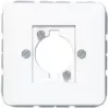 JUNG CD 568 WW Abdeckung für XLR-Steckverbinder (P-Serie), Duroplast, Serie CD, alpinweiß