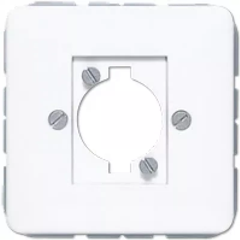 JUNG CD 568 WW Abdeckung für XLR-Steckverbinder (P-Serie), Duroplast, Serie CD, alpinweiß