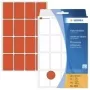 HERMA Permanent Etiketten rot 25 x 40 mm 512 Etiketten (32 Blatt x 16) 2452