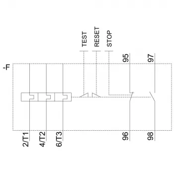 SIEMENS Überlastrelais 11-16 A, Klasse 10, S0, 3-polig, 1NO+1NC, Schraubklemmen, 3RU2126-4AB0