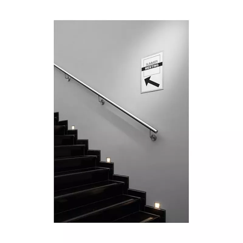 DURABLE DURAFRAME® WALLPAPER A3 Silber selbstklebender Informationsrahmen 484423