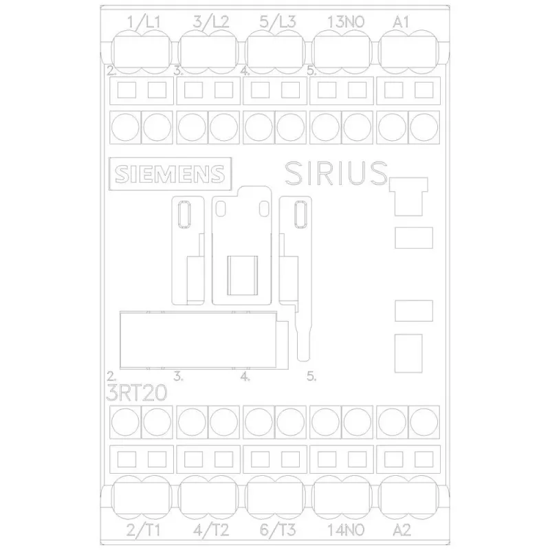 Siemens SIRIUS 3RT2 Leistungsschütz 3RT20162AB01, 3-polig, 7,5 A, 24 V AC Spule, Schraubklemmen