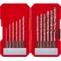 kwb 108810 HSS Metall-Spiralbohrer-Set, 12-teilig, kompatibel mit Schnellspann- und Zahnkranzbohrfutter
