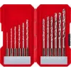 kwb 108810 HSS Metall-Spiralbohrer-Set, 12-teilig, kompatibel mit Schnellspann- und Zahnkranzbohrfutter