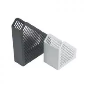 HELIT H6361082 Schreibtischorganizer Gitterstruktur DIN A5 Polystyrol Hellgrau