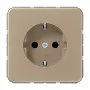 JUNG CD1520KIGB Schuko-Steckdosen-Einsatz, Aluminium Bronze-Gold