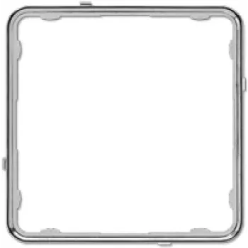 JUNG CDP 81 GCR Applikations-Rahmen, CD PLUS, Thermoplast, glanzchrom (galvanisiert)
