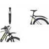 FISCHER Fahrrad-Schutzblech-Set 26-29 Zoll Kunststoff Schnellverschluss Schwarz 85968
